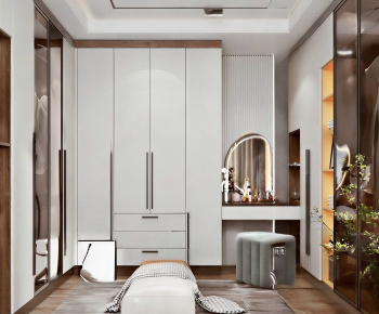 Modern Clothes Storage Area-ID:545456897