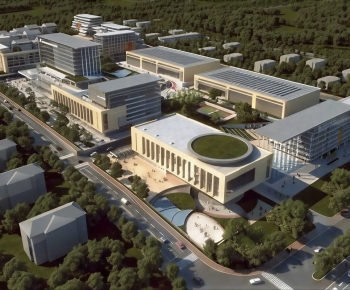 Modern Architectural Bird's-eye View Planning-ID:453042983