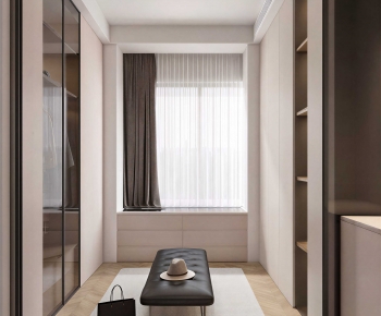 Modern Clothes Storage Area-ID:189948086