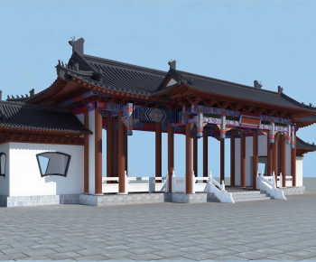Chinese Style Ancient Architectural Buildings-ID:237467054