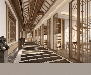 New Chinese Style Teahouse Tea House-ID:413842922