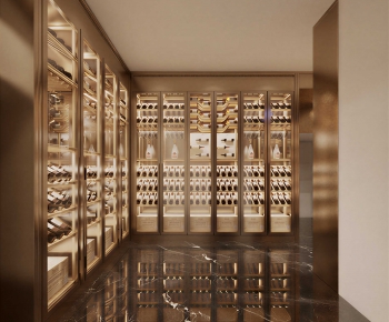 Modern Wine Cellar/Wine Tasting Room-ID:324795019