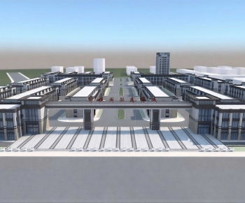 Modern Architectural Bird's-eye View Planning-ID:494750983