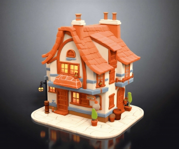 Modern Cartoon House-ID:242440941