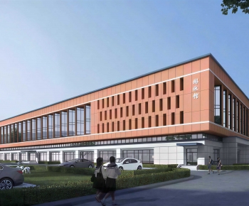 Modern School Building-ID:913496978