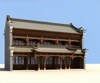 Chinese Style Ancient Architectural Buildings-ID:247428897