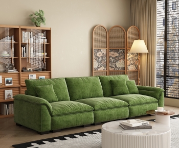 Modern Three-seat Sofa-ID:390577083
