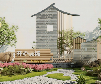 New Chinese Style Courtyard/landscape-ID:601867918