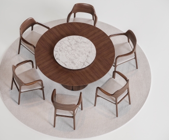 New Chinese Style Dining Table And Chairs-ID:598149063