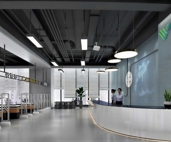 Modern Office Reception Desk-ID:321557041