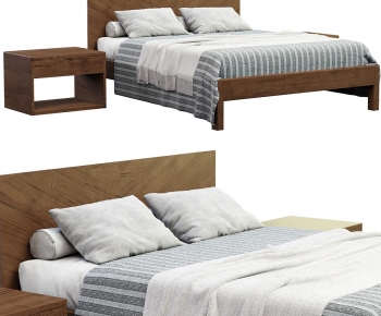 Modern Double Bed-ID:414333117