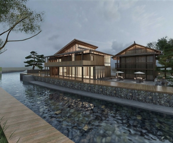 New Chinese Style Appearance Of Commercial Building-ID:568191057