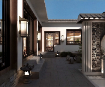 New Chinese Style Teahouse Tea House-ID:723443987