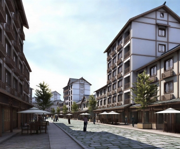 Modern Commercial Street-ID:995030415