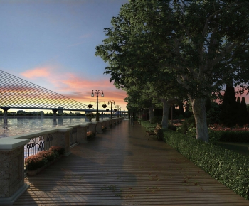 Modern Park Landscape-ID:766874075