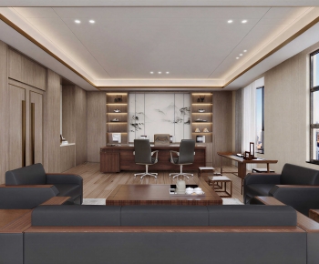 New Chinese Style Manager's Office-ID:751581213