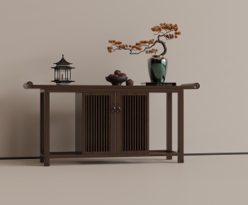 New Chinese Style Entrance Cabinet-ID:156181109
