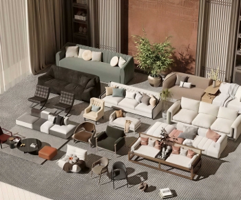 Modern Multi Person Sofa-ID:277637962