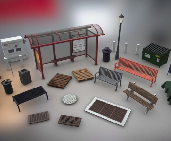 Modern Building Component-ID:753365994