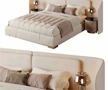 Modern Double Bed-ID:301296002