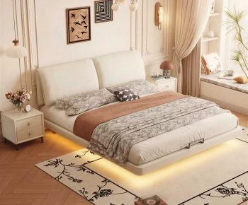 Modern Double Bed-ID:984843971