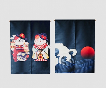 Japanese Style Door Curtain-ID:879834896