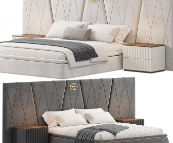 Modern Double Bed-ID:238939058
