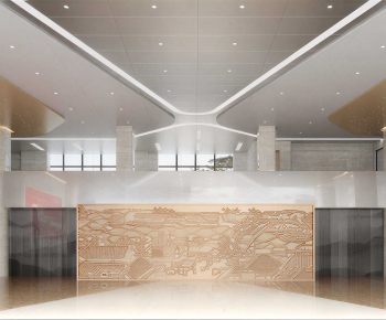 Modern Office Reception Desk-ID:391181954