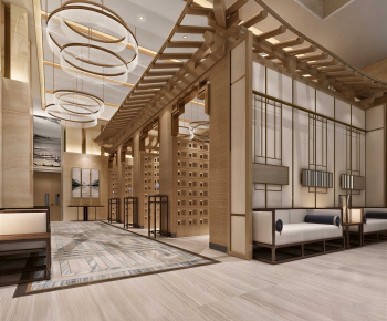 New Chinese Style Office Reception Desk-ID:111581093