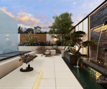 Modern Courtyard/landscape-ID:777959896