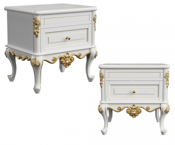 French Style Bedside Cupboard-ID:173937085