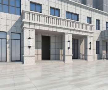 Modern Facade Element-ID:926256907