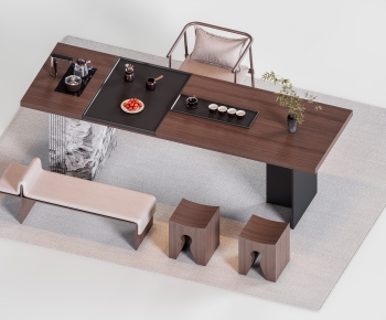 New Chinese Style Tea Tables And Chairs-ID:561532975