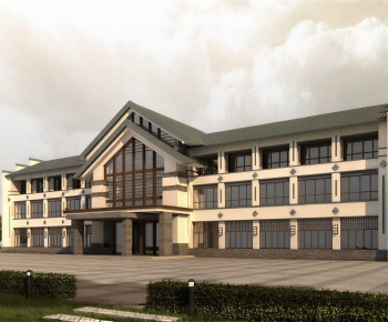 Modern Building Appearance-ID:485959057