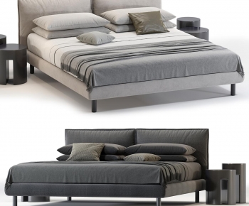Modern Double Bed-ID:839004046