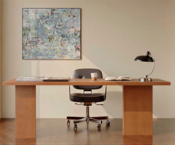 Modern Computer Desk And Chair-ID:839957001