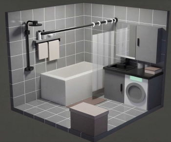 Modern Laundry Cabinet-ID:564707042