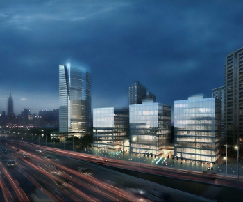Modern Appearance Of Commercial Building-ID:606570016