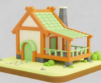 Modern Cartoon House-ID:117889881