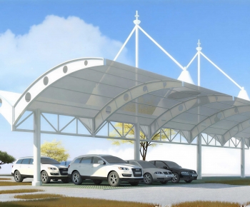 Modern Outdoor Parking Lot-ID:139563085