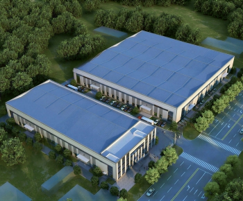 Modern Architectural Bird's-eye View Planning-ID:709559937
