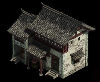 Chinese Style Ancient Architectural Buildings-ID:617142922