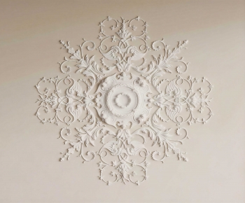 French Style Plaster Carved Top Plate-ID:701280122