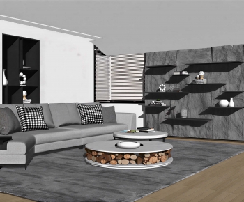 Modern A Living Room-ID:891737946
