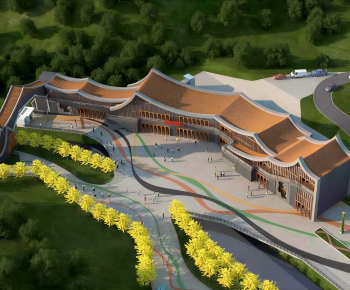 Modern Public Building-ID:828387989