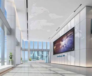 Modern Office Reception Desk-ID:836970096