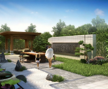 New Chinese Style Courtyard/landscape-ID:867966899