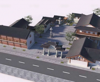 New Chinese Style Park Landscape-ID:749109039