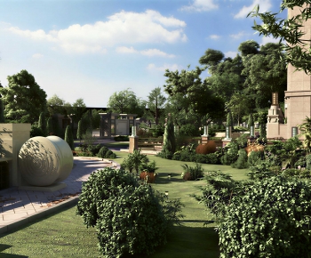 New Chinese Style Courtyard/landscape-ID:872869978