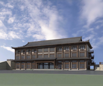New Chinese Style Appearance Of Commercial Building-ID:575710067